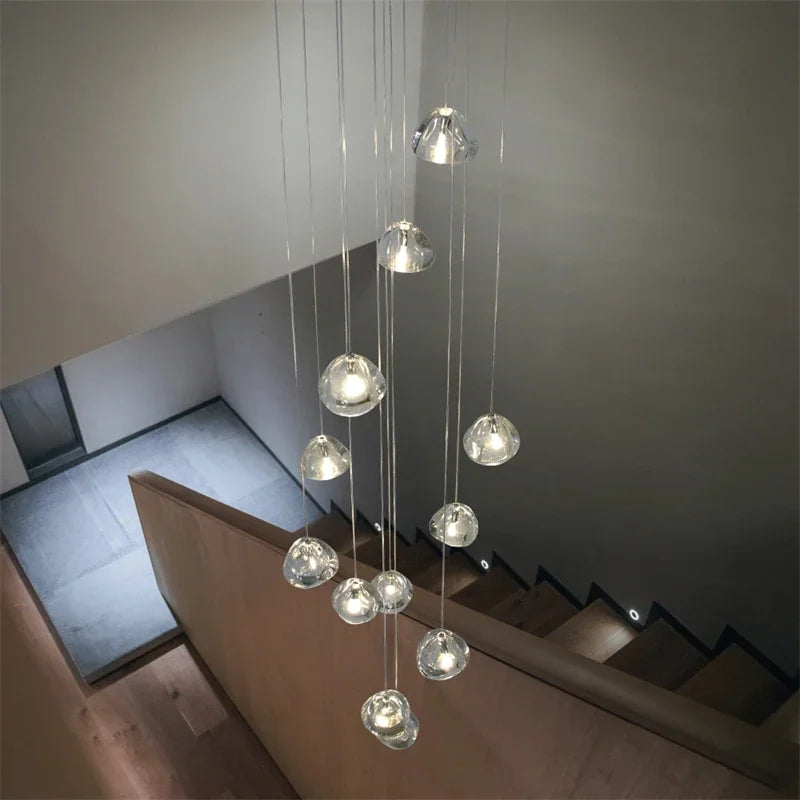 Crystal Water Drop LED Pendant Chandelier