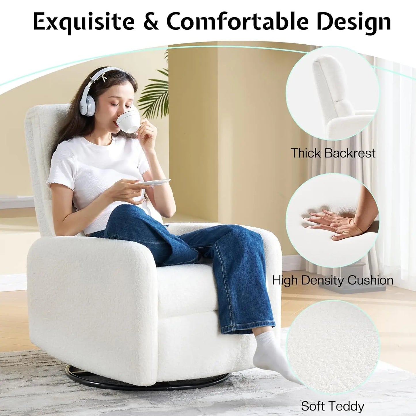 Glider Swivel Rocking Recliner Chair