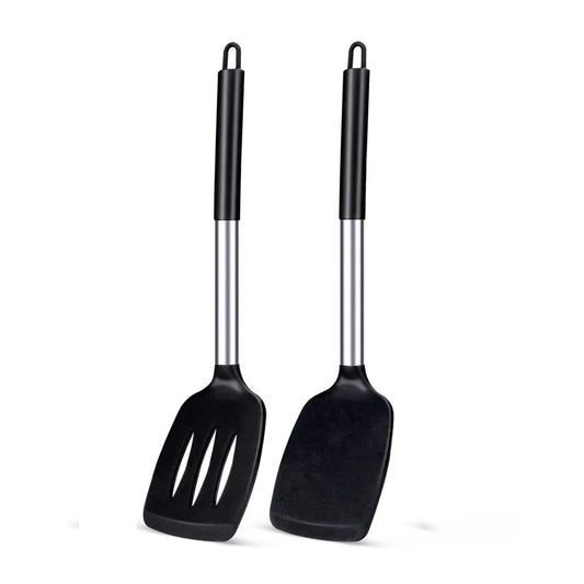 2PCS Nonstick Silicone Cooking Spatulas