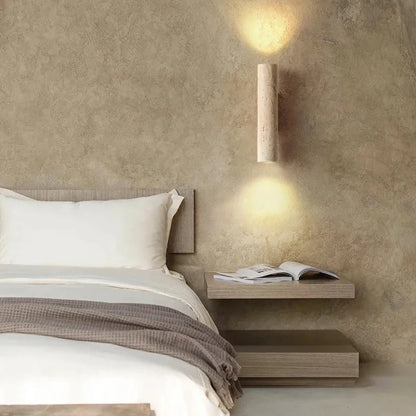 Wabi-Sabi Yellow Marble LED Wall Sconce