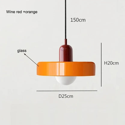 Modern Bauhaus Glass Pendant Light
