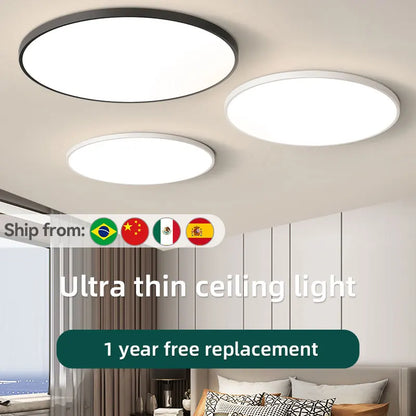 Ultra-Thin LED Ceiling Lamp – Waterproof