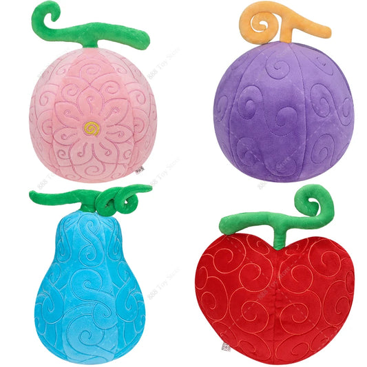 One Piece Devil Fruit Plush Toy Anime Robin Flower-Flower Luffy Gum-Gum Chopper Op-Op Edward Teach Tremor-Tremor Stuffed Peluche