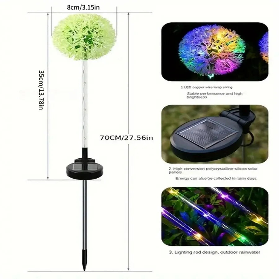 Solar LED Dandelion Garden Light – Outdoor Decor