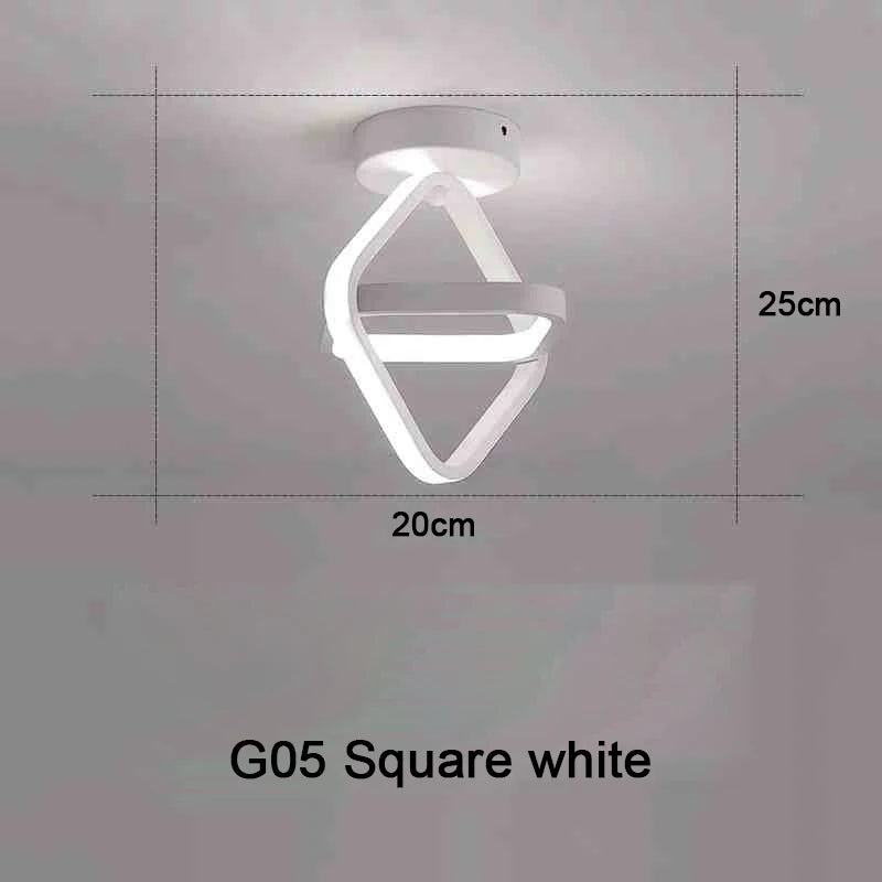 Creative Double Ring LED Ceiling Lamp