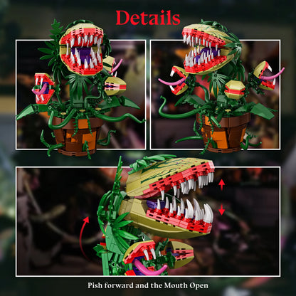 Audrey II Piranha Plant Building Blocks Set (629 Pieces)
