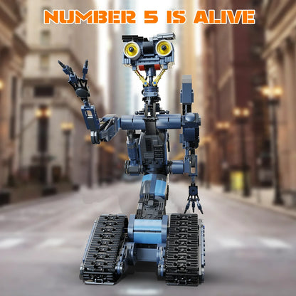 Johnny 5 Military Robot Building Blocks Action Figure Set