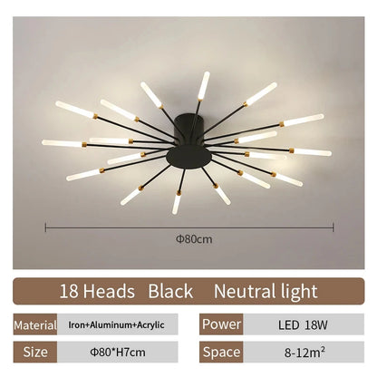 Modern Fireworks LED Ceiling Light
