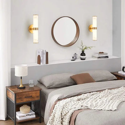Elegant Resin Wall Sconces,Vertical Light Fixtures Set of Two