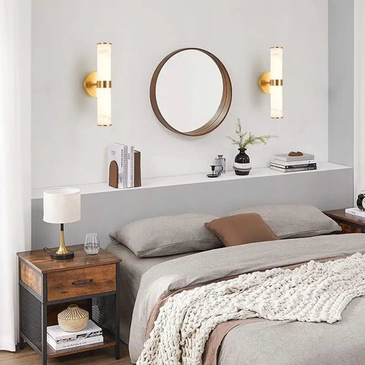 Elegant Resin Wall Sconces,Vertical Light Fixtures Set of Two