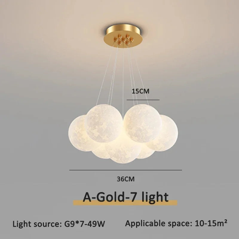 Cream Ball LED Pendant Light