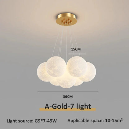 Cream Ball LED Pendant Light