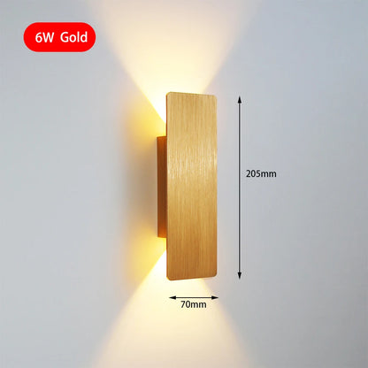 Modern 6W LED Wall Lamp – Minimalist Indoor Aluminum Sconce
