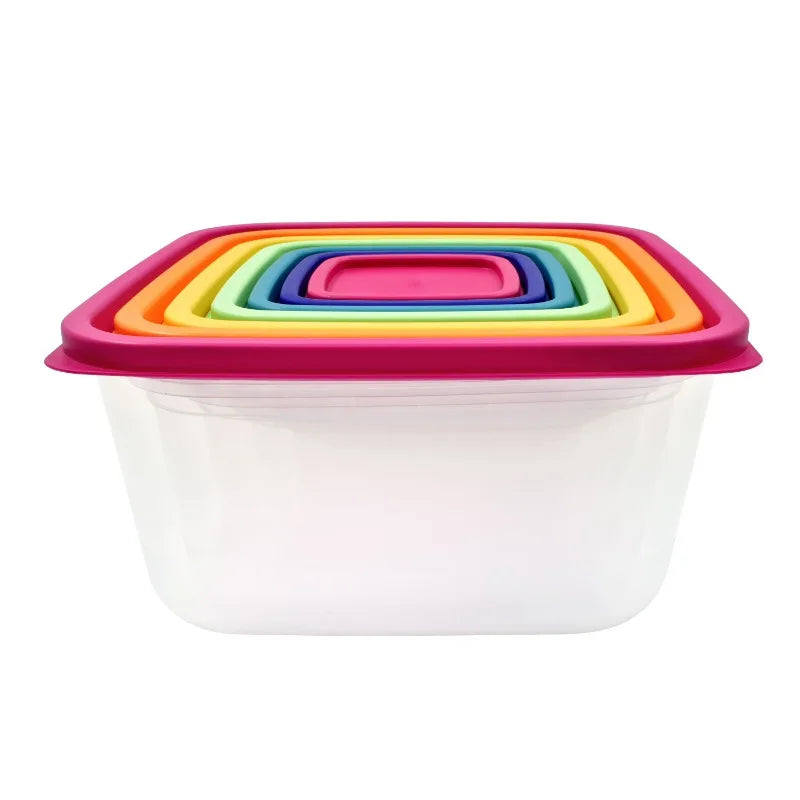 14PCS Rainbow Food Storage Set