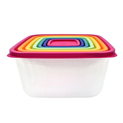 14PCS Rainbow Food Storage Set