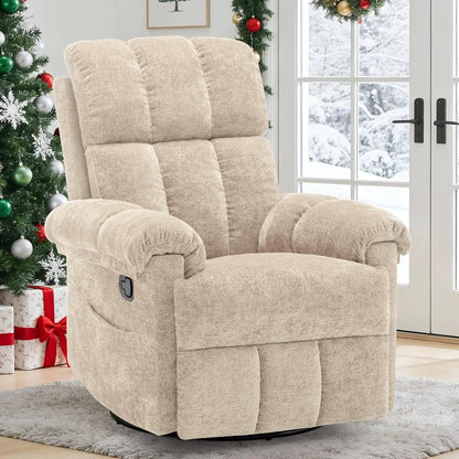 Manual Swivel Rocker Recliner Chair for Small Spaces