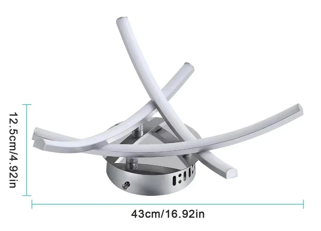 Modern Creative LED Ceiling Lamp Three-Branch