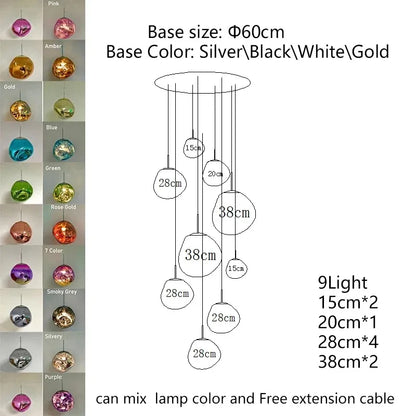 Modern Lava LED Pendant Lamp