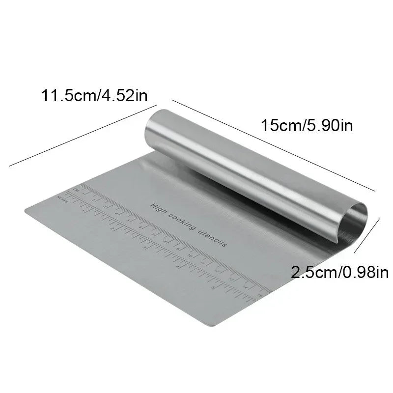 Stainless Steel Cake Scraper Pastry Cutters Baking