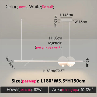 Minimalist LED Dining Room Pendant Light