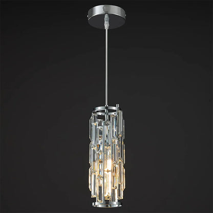 Crystal Pendant Hanging Light for Dining & Bedside