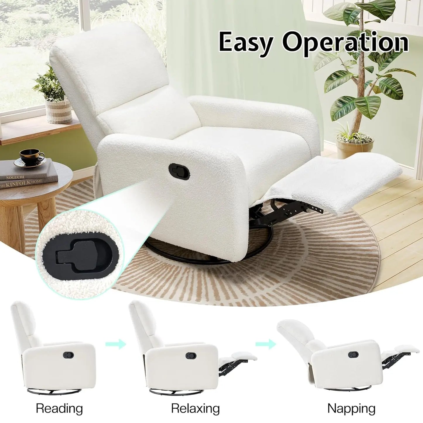 Glider Swivel Rocking Recliner Chair