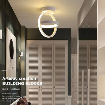 Creative Double Ring LED Ceiling Lamp