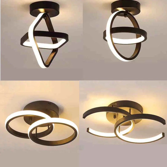 Creative Double Ring LED Ceiling Lamp