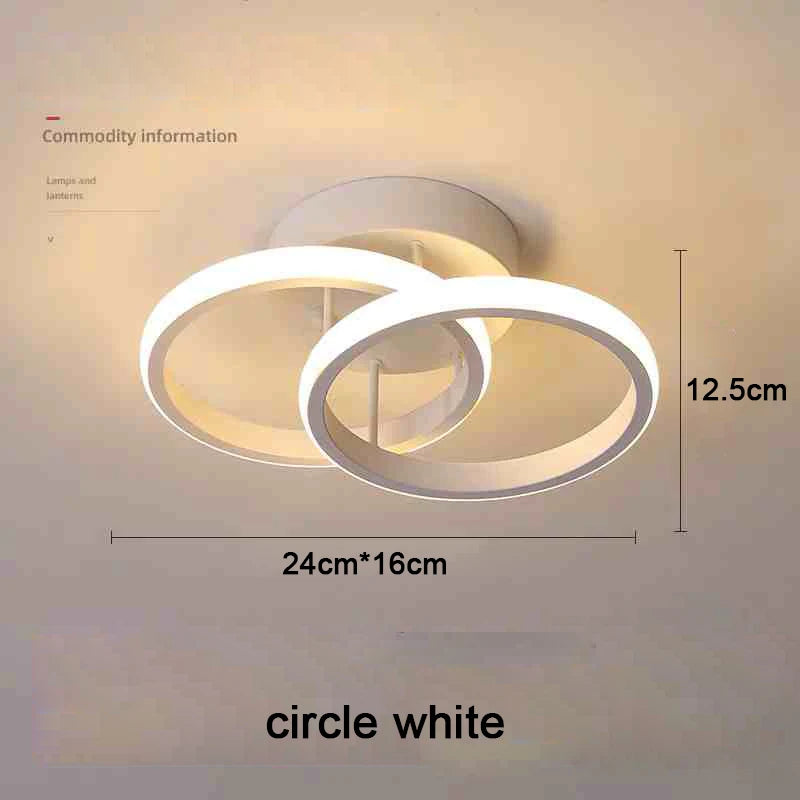 Creative Double Ring LED Ceiling Lamp