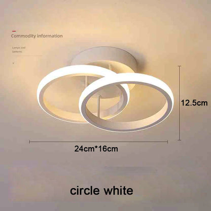 Creative Double Ring LED Ceiling Lamp
