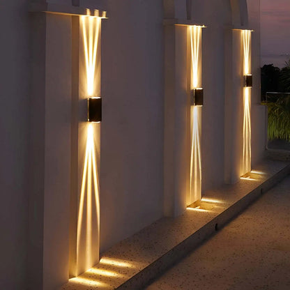 Modern LED Up & Down Wall Sconce – Warm White Indoor/Outdoor Light