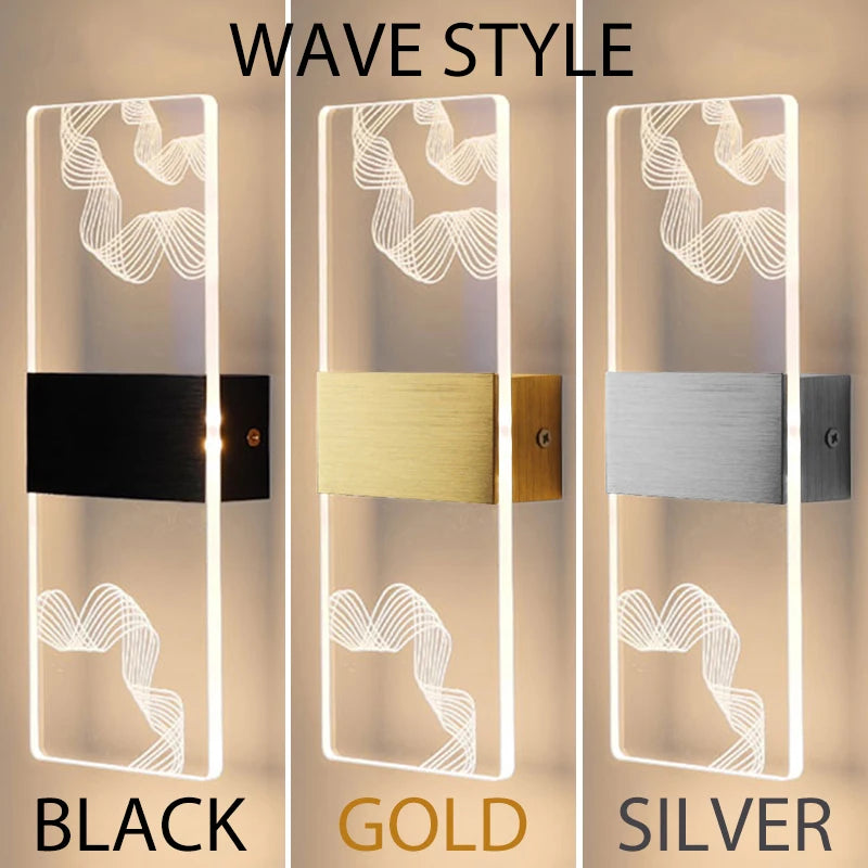 Modern Acrylic LED Wall Light 6W