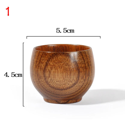 Wooden Big Belly Handmade Natural Spruce Wood Cups