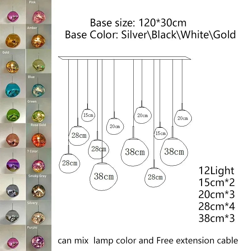 Modern Lava LED Pendant Lamp