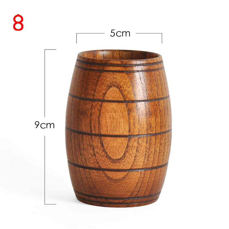 Wooden Big Belly Handmade Natural Spruce Wood Cups