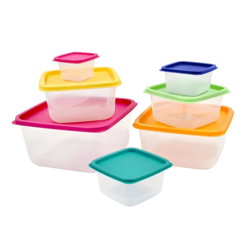 14PCS Rainbow Food Storage Set