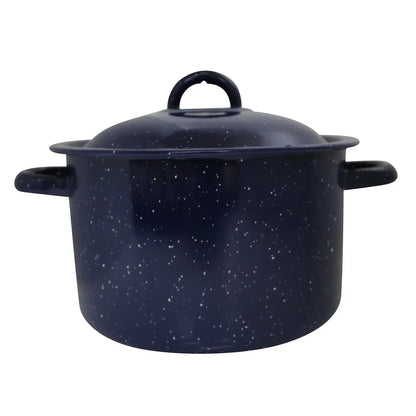 Steel Enamel Stock Pot Double Handles