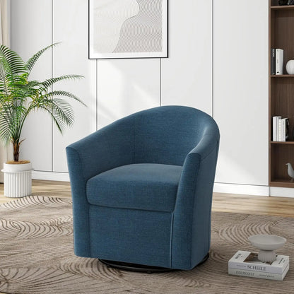 Modern Swivel Barrel Accent Chair Set of 2