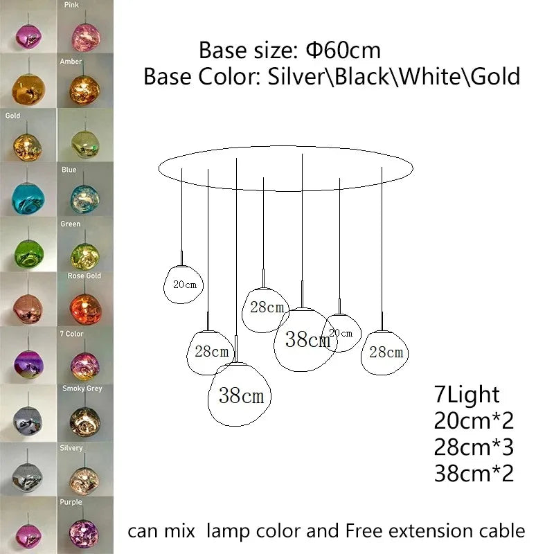 Modern Lava LED Pendant Lamp