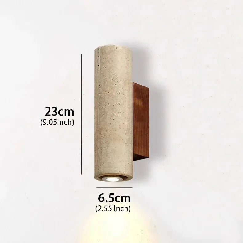 Wabi-Sabi Yellow Marble LED Wall Sconce