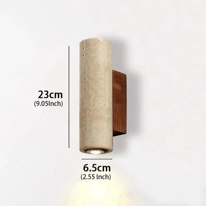 Wabi-Sabi Yellow Marble LED Wall Sconce