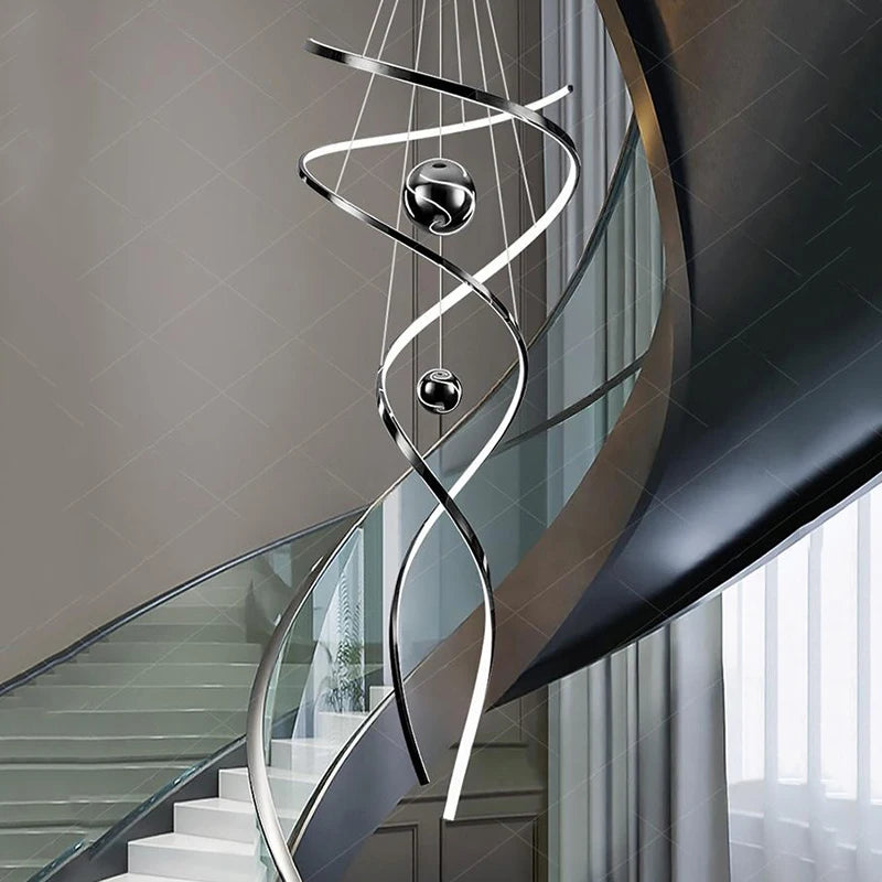 Modern LED Pendant Chandelier for Living Room & Staircase