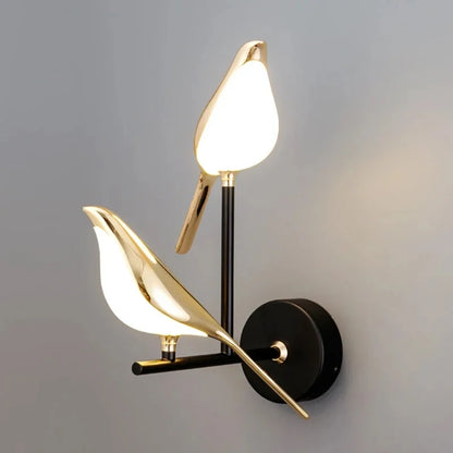 Nordic Golden Bird LED Wall Sconce Lamp