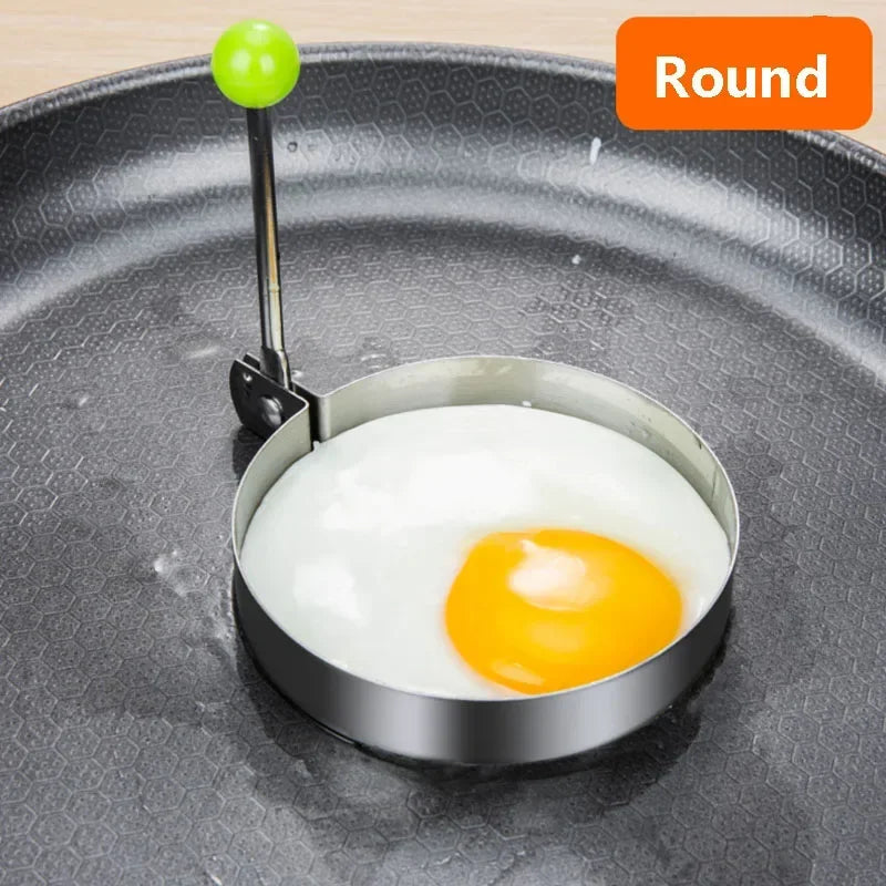 Egg Mold Heart Pancake Maker Breakfast Baking Omelette Rings