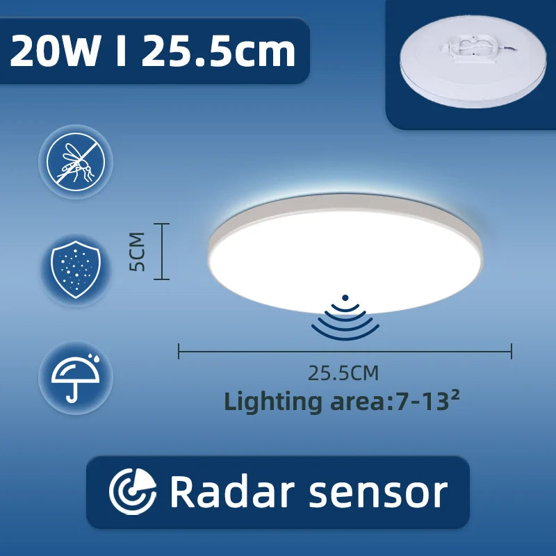 Modern Motion Sensor LED Ceiling Lamp