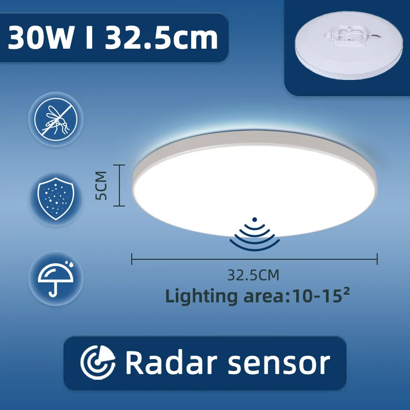 Modern Motion Sensor LED Ceiling Lamp