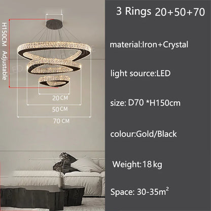 Modern Luxury Pendant Chandelier for Living Room