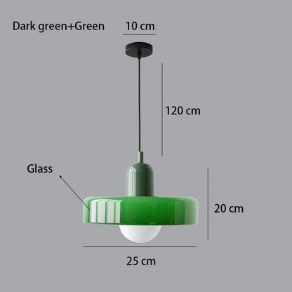 Modern Bauhaus Glass Pendant Light