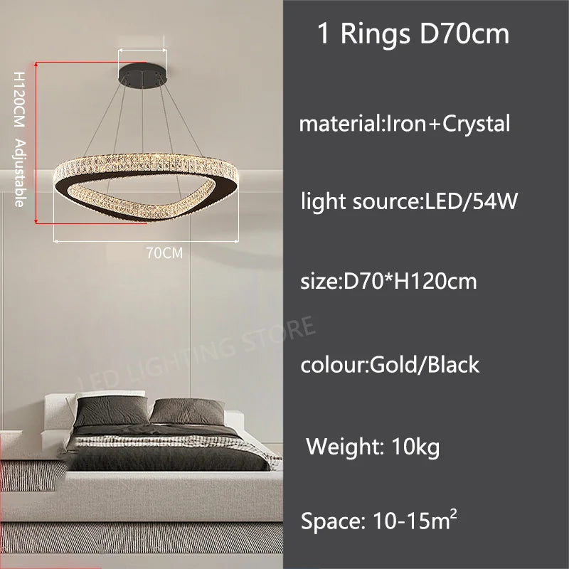 Modern Luxury Pendant Chandelier for Living Room