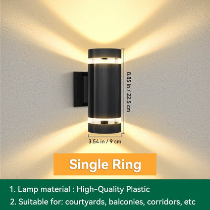 Modern Outdoor Waterproof Square Wall Lamp (E27)